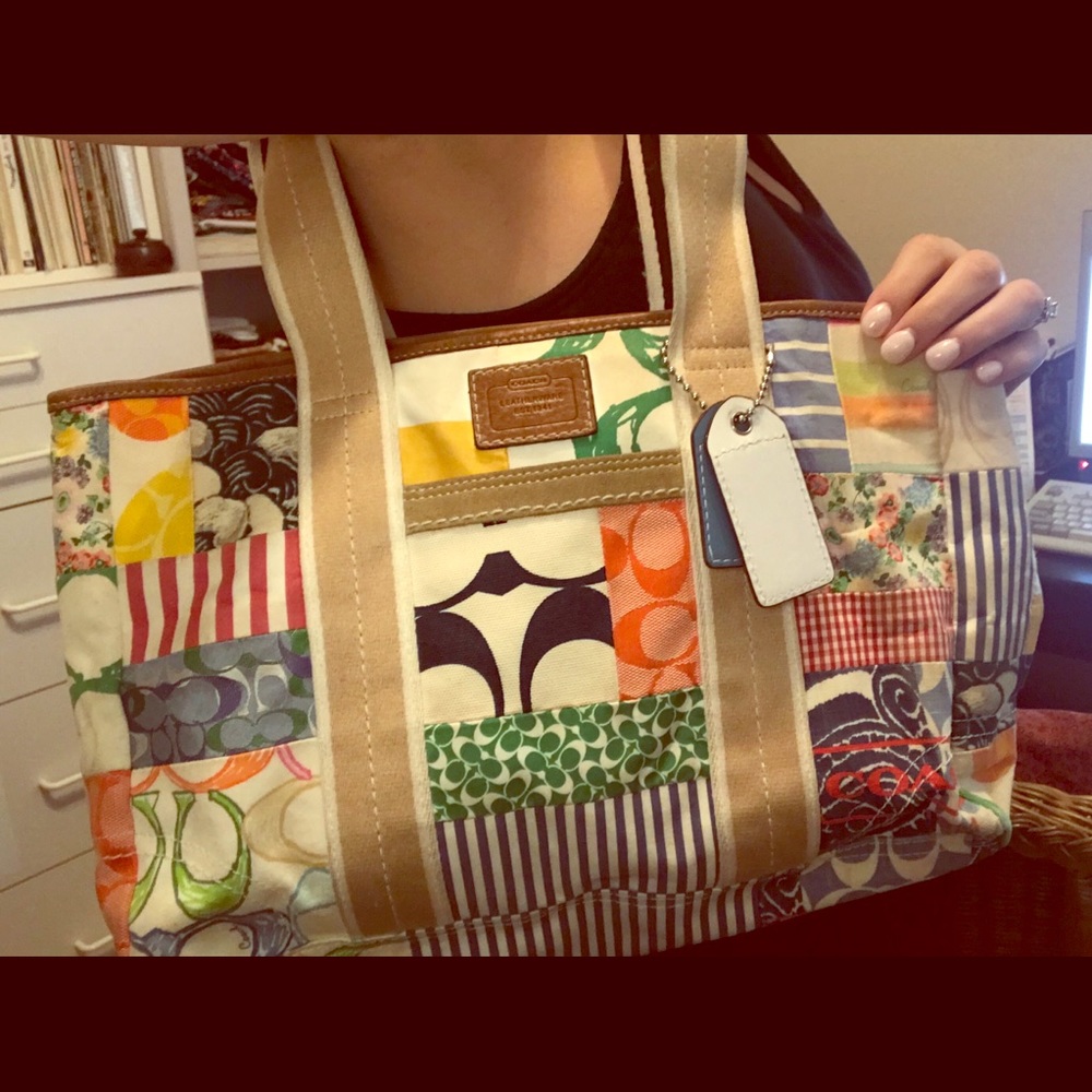 Multicolored Coach Purse
